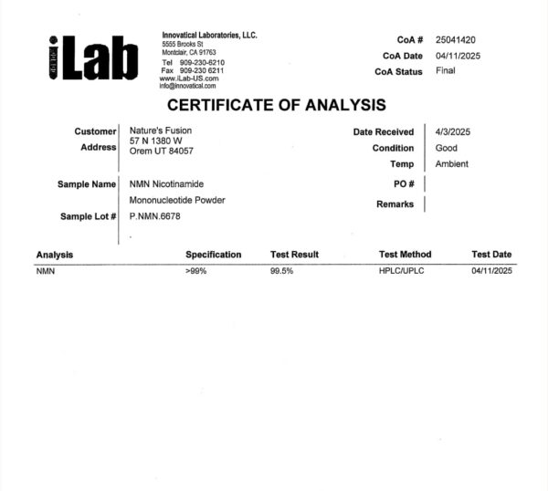 Version 1.0.0 Cápsulas NMN en blíster