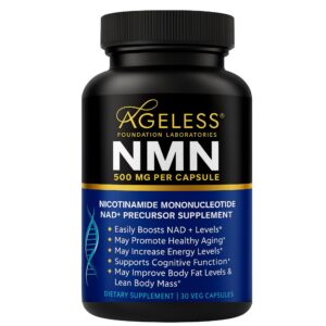 Frente del envase NMN suplemento 500 mg cápsulas