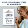 Etiqueta del producto de Magnesium Glycinate