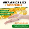 Version 1.0.0 Vitamina D3 + K2 - Sin gluten y probado