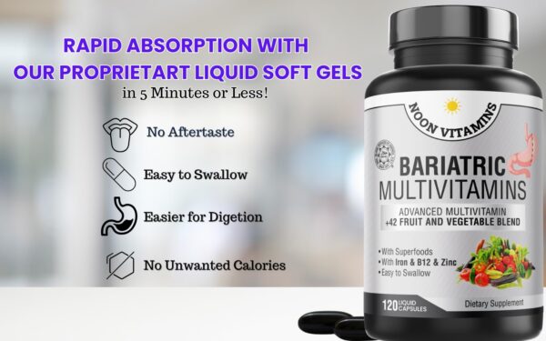 Frascos y etiqueta de suplementos bariátricos