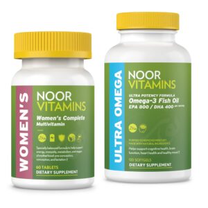 Frente del envase Noor Vitamins Multivitamínico para mujeres