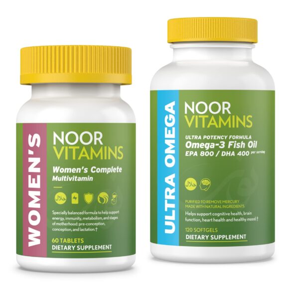 Version 1.0.0 Frente del envase Noor Vitamins Multivitamínico para mujeres