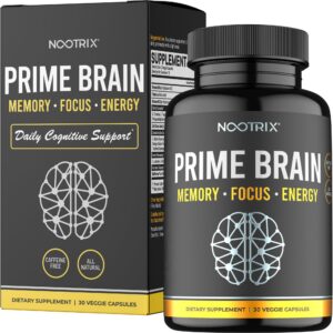 Nootrix Prime Brain suplemento nootrópico 30 cápsulas