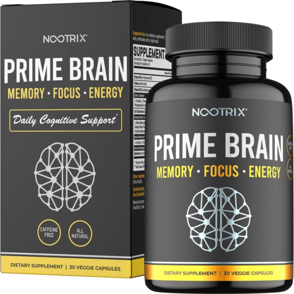 Nootrix Prime Brain suplemento nootrópico 30 cápsulas