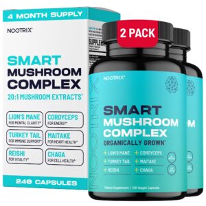 Nootrix Smart Mushrooms complejo de hongos orgánicos 240 cápsulas