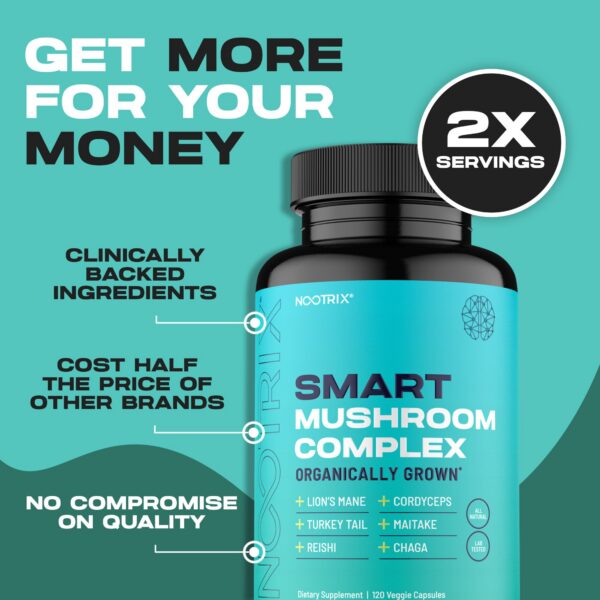 Imagen del empaque Nootrix Smart Mushrooms Complex 240 cápsulas