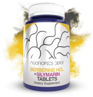 Nootropics Depot Berberina HCL + Silimarina Bottle Front
