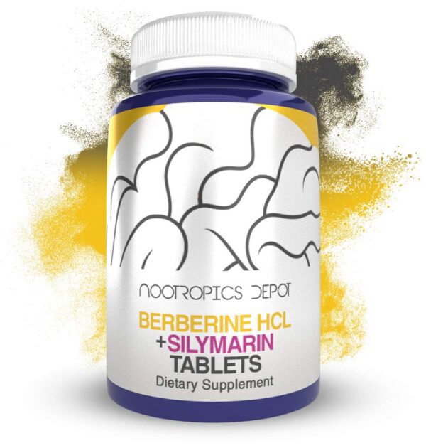 Nootropics Depot Berberina HCL + Silimarina Bottle Front