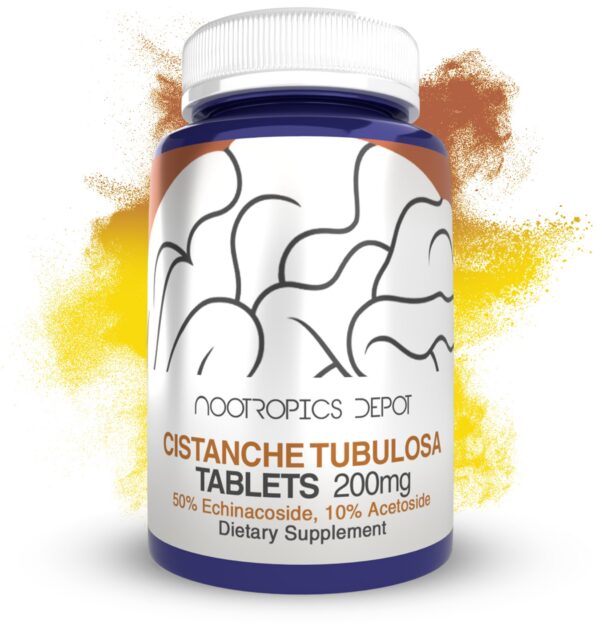 Version 1.0.0 Tabletas Cistanche tubulosa Nootropics Depot 200mg caja frontal