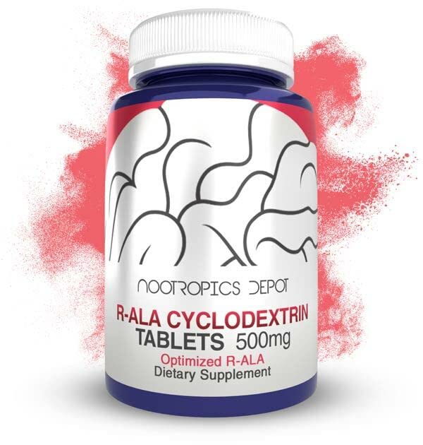 Version 1.0.0 Frente de Nootropics Depot R-ALA Cyclodextrin Tabletas