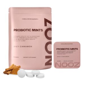 Version 1.0.0 NOOZ menta probiótica canela picante recarga salud oral intestinal