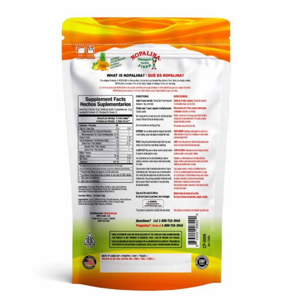 Nopalina fibroso detox colon con ingredientes naturales y linaza