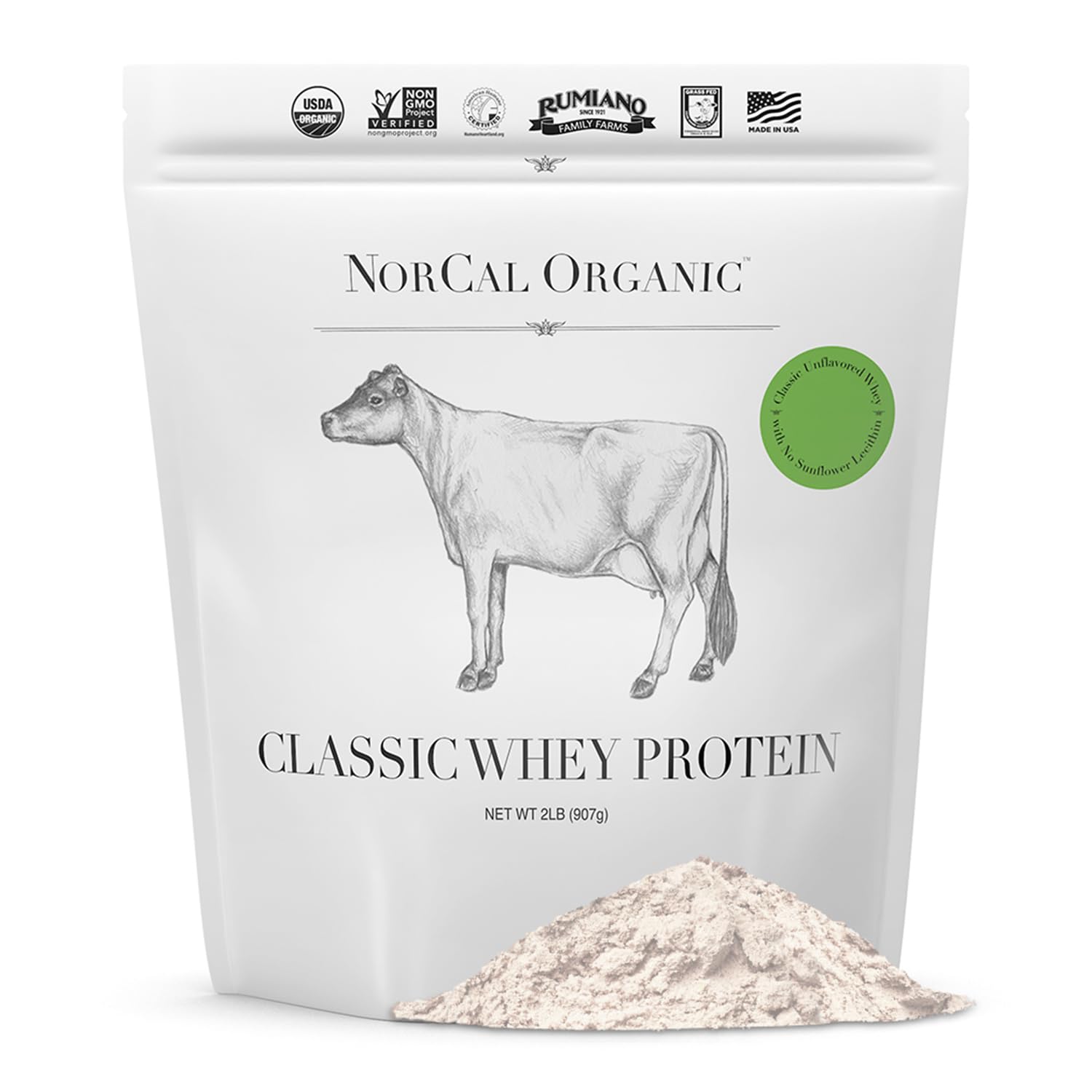NorCal Organic Whey Protein, 32 oz