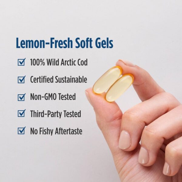 Version 1.0.0 Etiqueta Nordic Naturals Arctic Cod Liver Oil Lemon