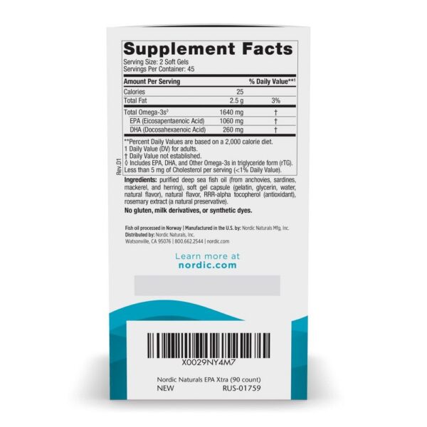 Etiqueta trasera EPA Xtra limón