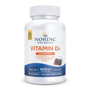 Nordic Naturals gominolas vitamina d3 bayas silvestres paquete frontal