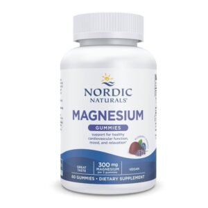 Frente de la caja Nordic Naturals Gomitas Magnesio