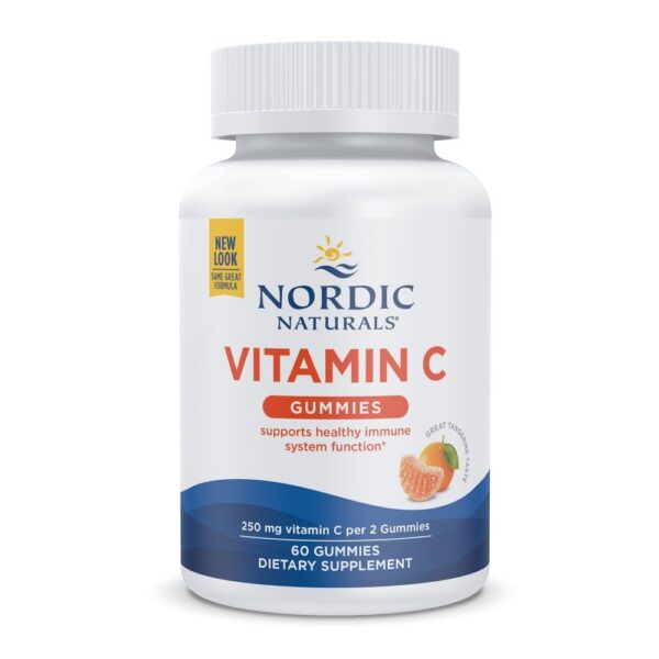 Nordic Naturals gomitas vitamina c mandarina ácida 60 gomitas