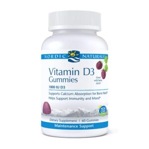 Nordic Naturals gomitas vitamina d3 sabor baya silvestre