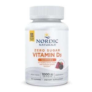 Version 1.0.0 Nordic Naturals gomitas vitamina D3 sin azúcar frasco