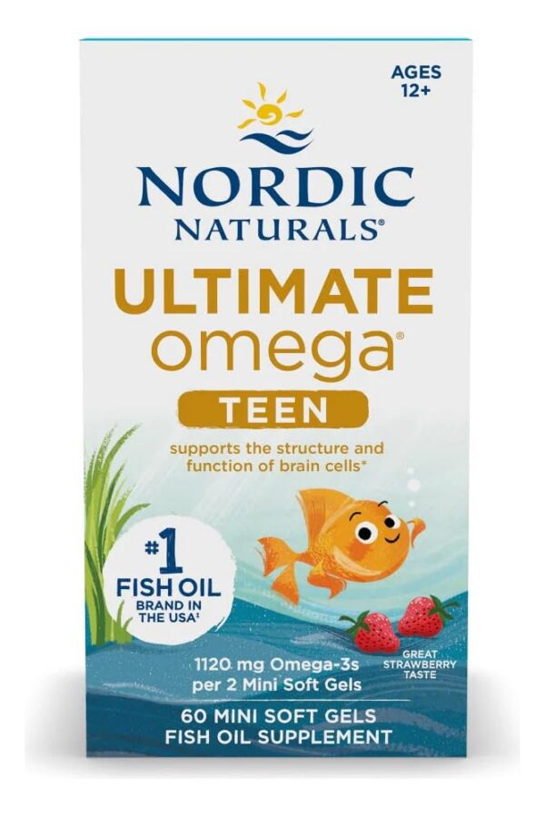Frasco de Nordic Naturals Omega 2X Teen