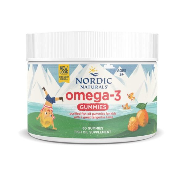 Gomitas Nordic Naturals Omega-3 mandarina envase multicolor
