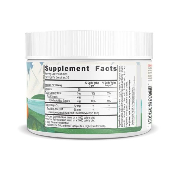 Gomitas Omega-3 Nordic Naturals sabor mandarina - vista de producto