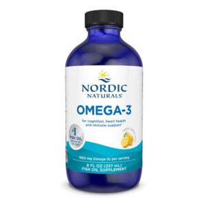 Frasco Nordic Naturals Omega-3 limón 8 oz
