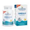 Frasco de Nordic Naturals Omega-3 sabor limón