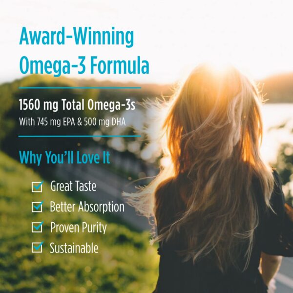 Etiqueta frontal Omega-3 limón