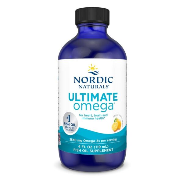 Frente del envase Nordic Naturals Omega-3 Líquido