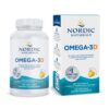 Frasco Nordic Naturals Omega-3D limón frente