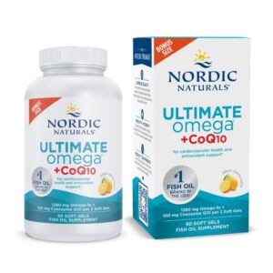 Frente de Nordic Naturals Omega-3 CoQ10 limón