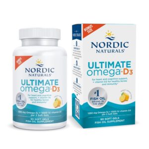 Frasco de Nordic Naturals Omega-D3 Limón