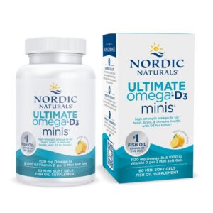 Nordic Naturals Omega Mini D3 Lemon frasco frontal