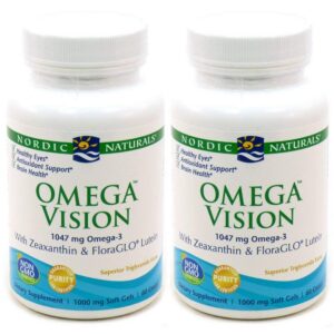 Nordic Naturals Omega Vision etiqueta y cápsulas