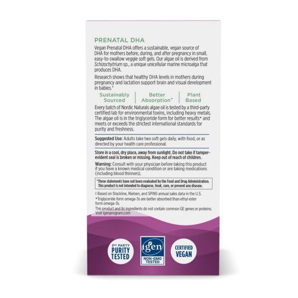 Cápsulas veganas de DHA vegetal