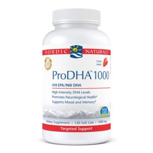Version 1.0.0 Frente de la botella Nordic Naturals ProDHA 1000 Strawberry