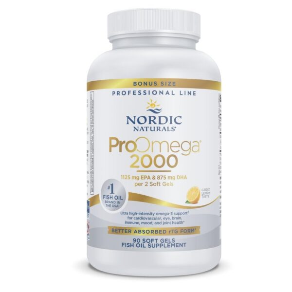 Botella ProOmega 2000 Nordic Naturals sabor limón