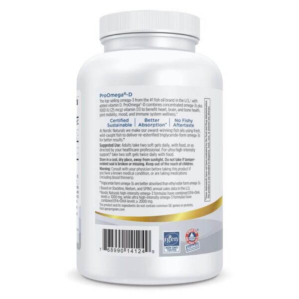 Frasco vista lateral de ProOmega-D