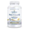 Frasco Nordic Naturals ProOmega-D con sabor limón