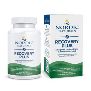 nordic naturals recovery plus cápsulas blandas omega-3 curcumina