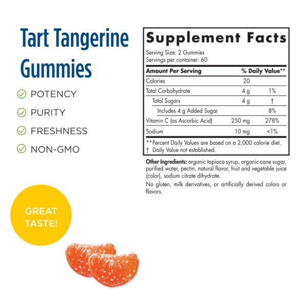 Nordic Naturals suplemento vitamina C 250 mg gomitas deportivas