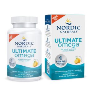 Frente del envase Nordic Naturals Ultimate Omega limón