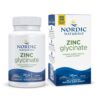 Frente del envase Nordic Naturals zinc glicinato