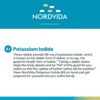 Version 1.0.0 Etiqueta de Nordvida yoduro de potasio