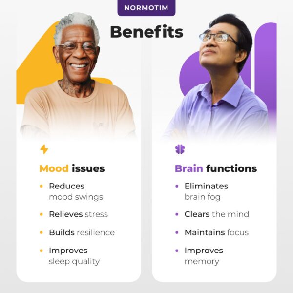 Etiqueta lateral de Normotim memoria