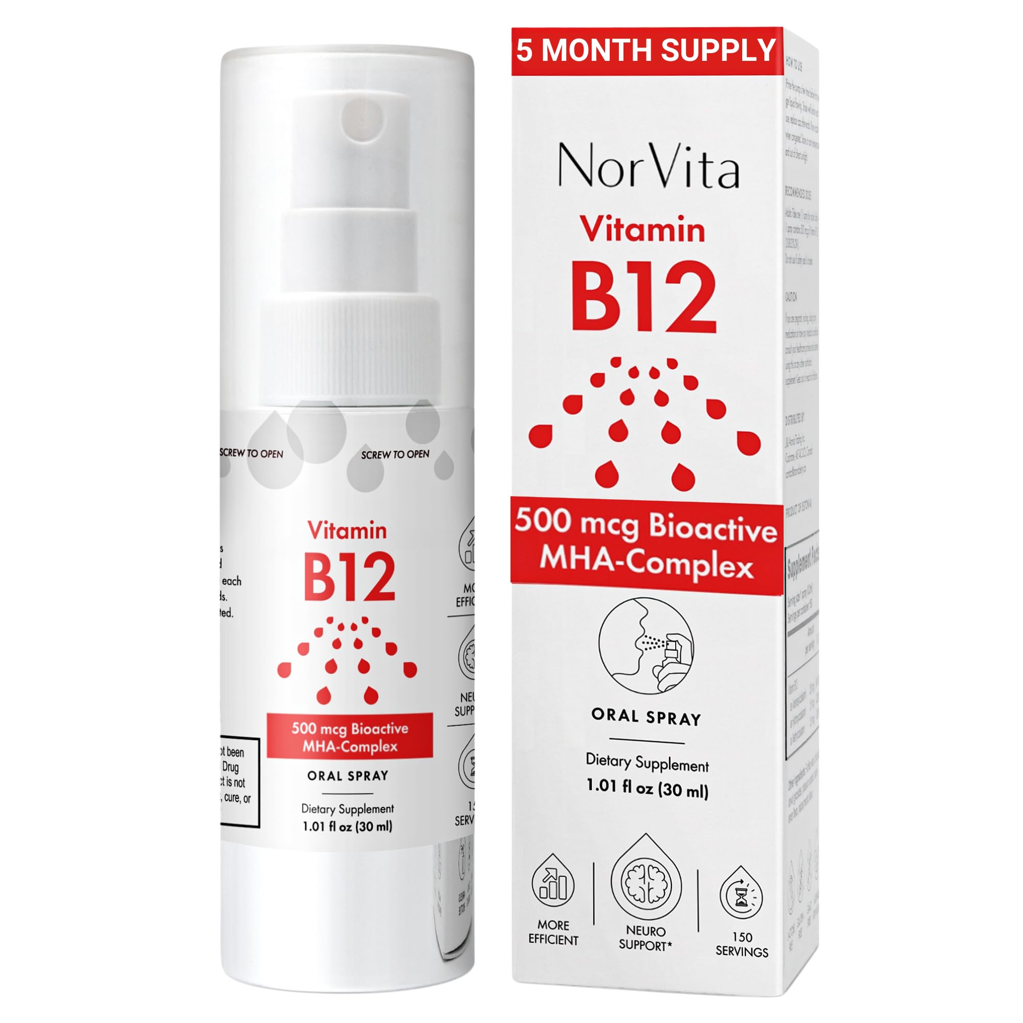 NorVita Vitamin B12, 500 mcg