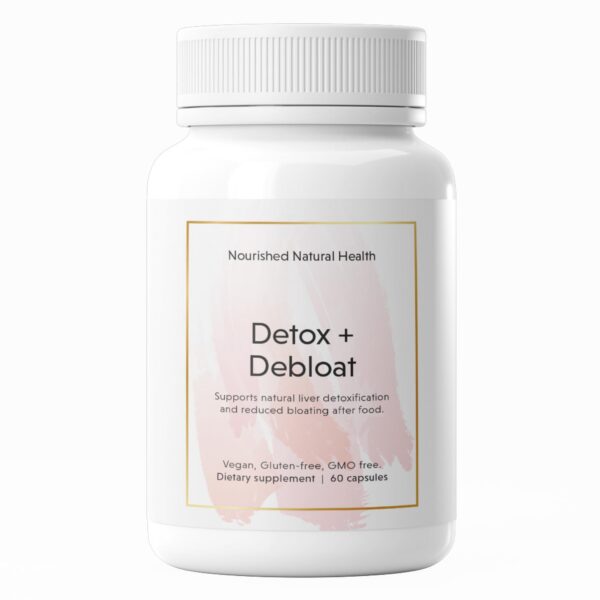 Nourished Detox Debloat suplemento vegano con cardo mariano